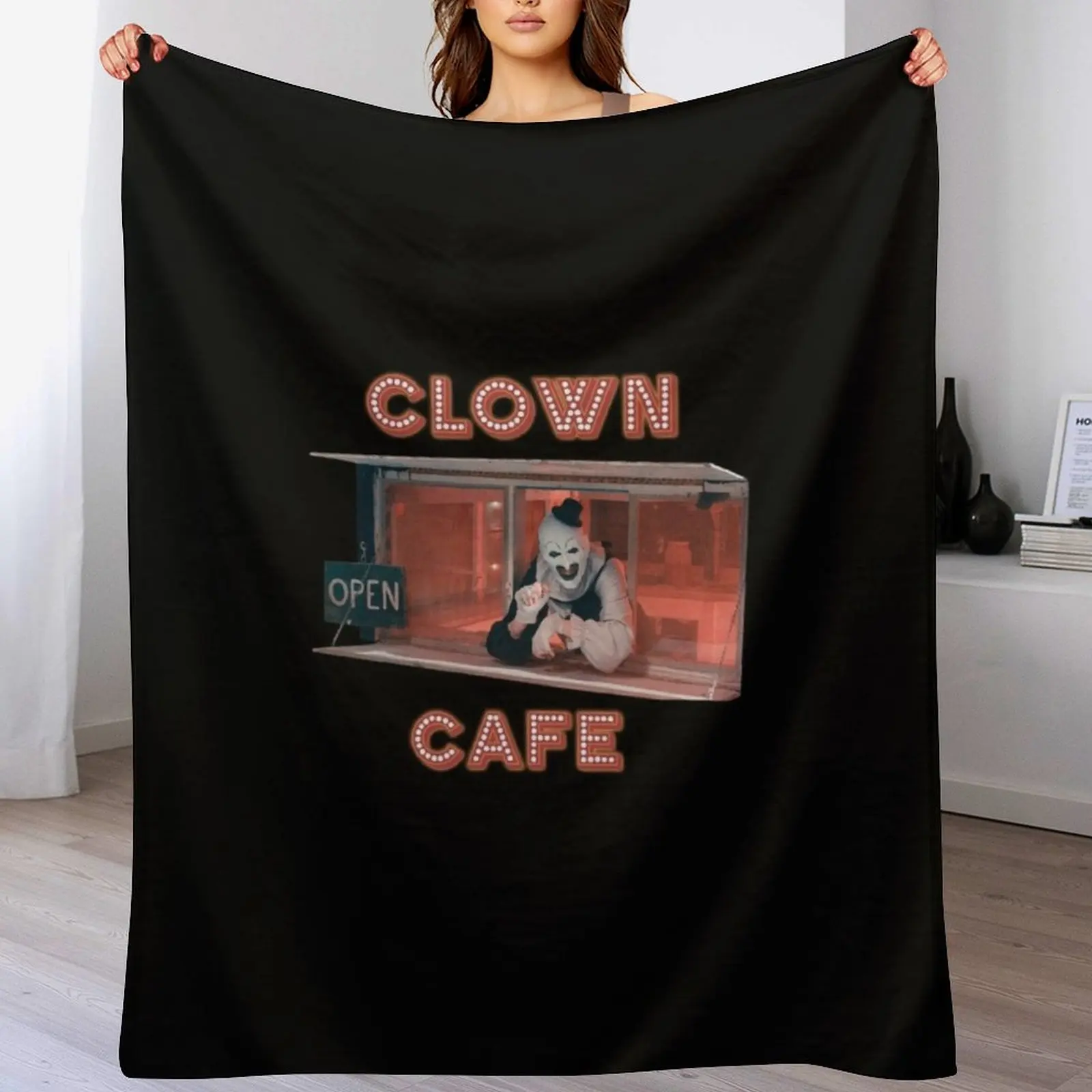 Terrifier Clown Cafe Throw Bla - 3D Printing Cafe recension och pris