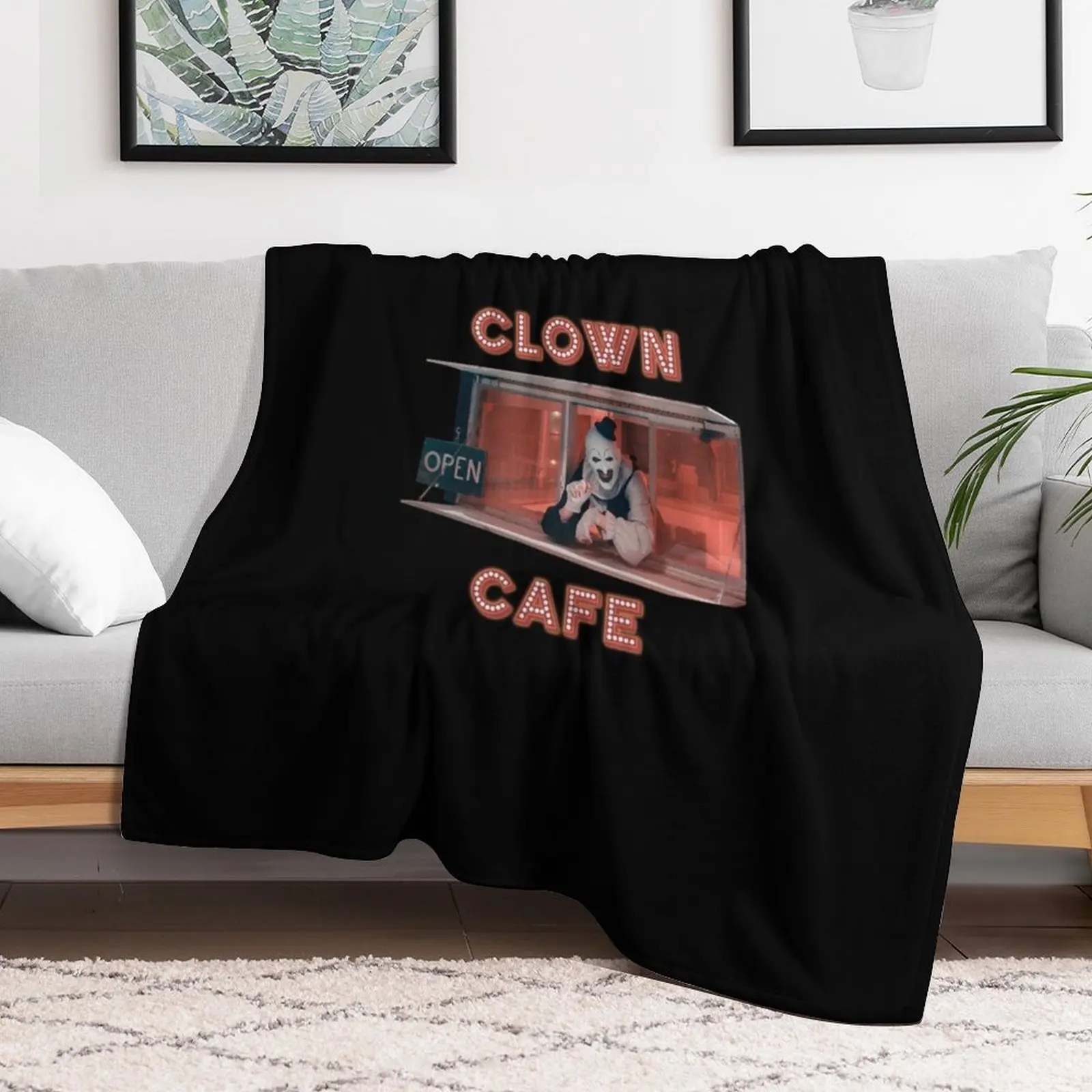 Terrifier Clown Cafe Throw Bla - 3D Printing Cafe recension och pris