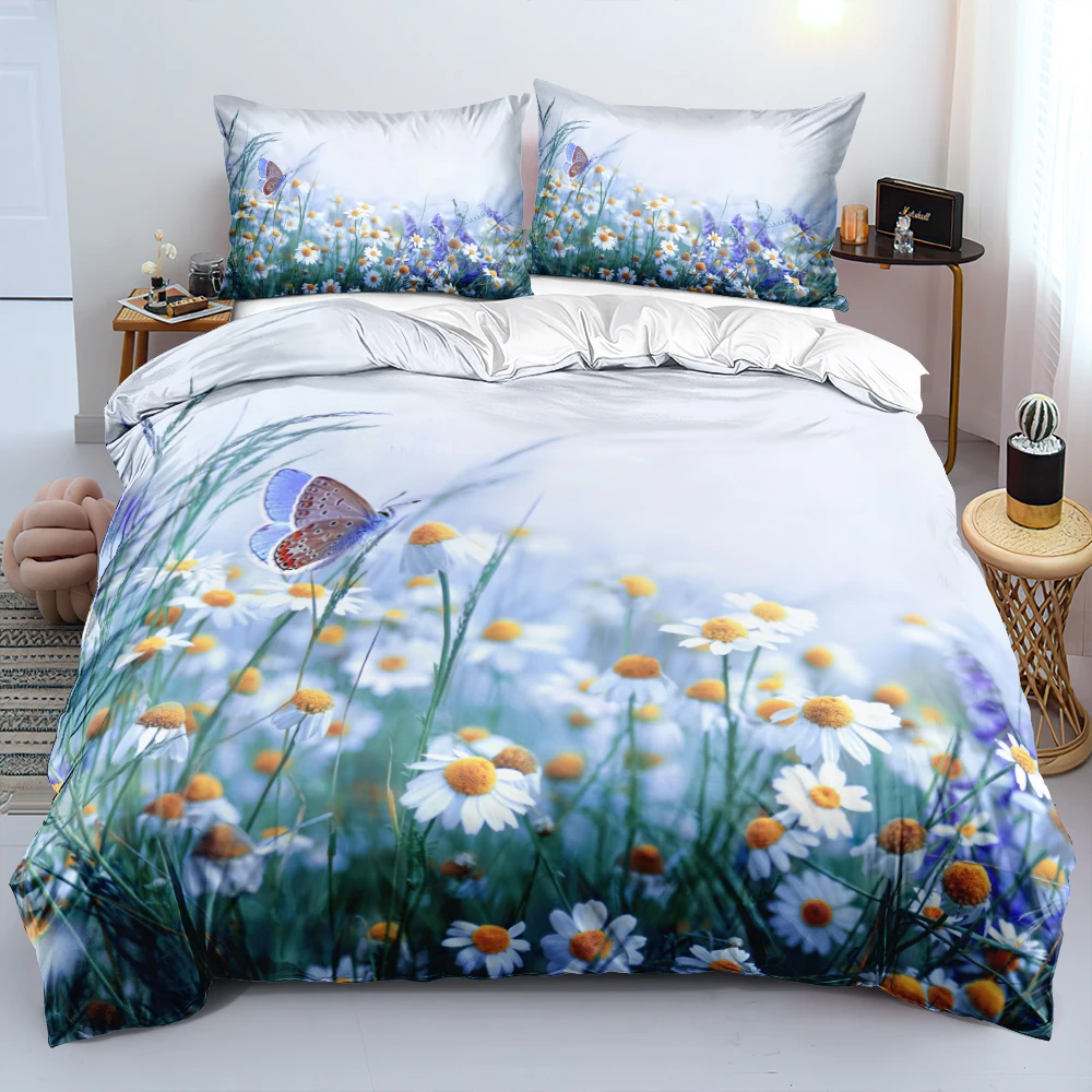 3D Design Flowers Duvet Cover  - 3D Printing Quilting recension och pris