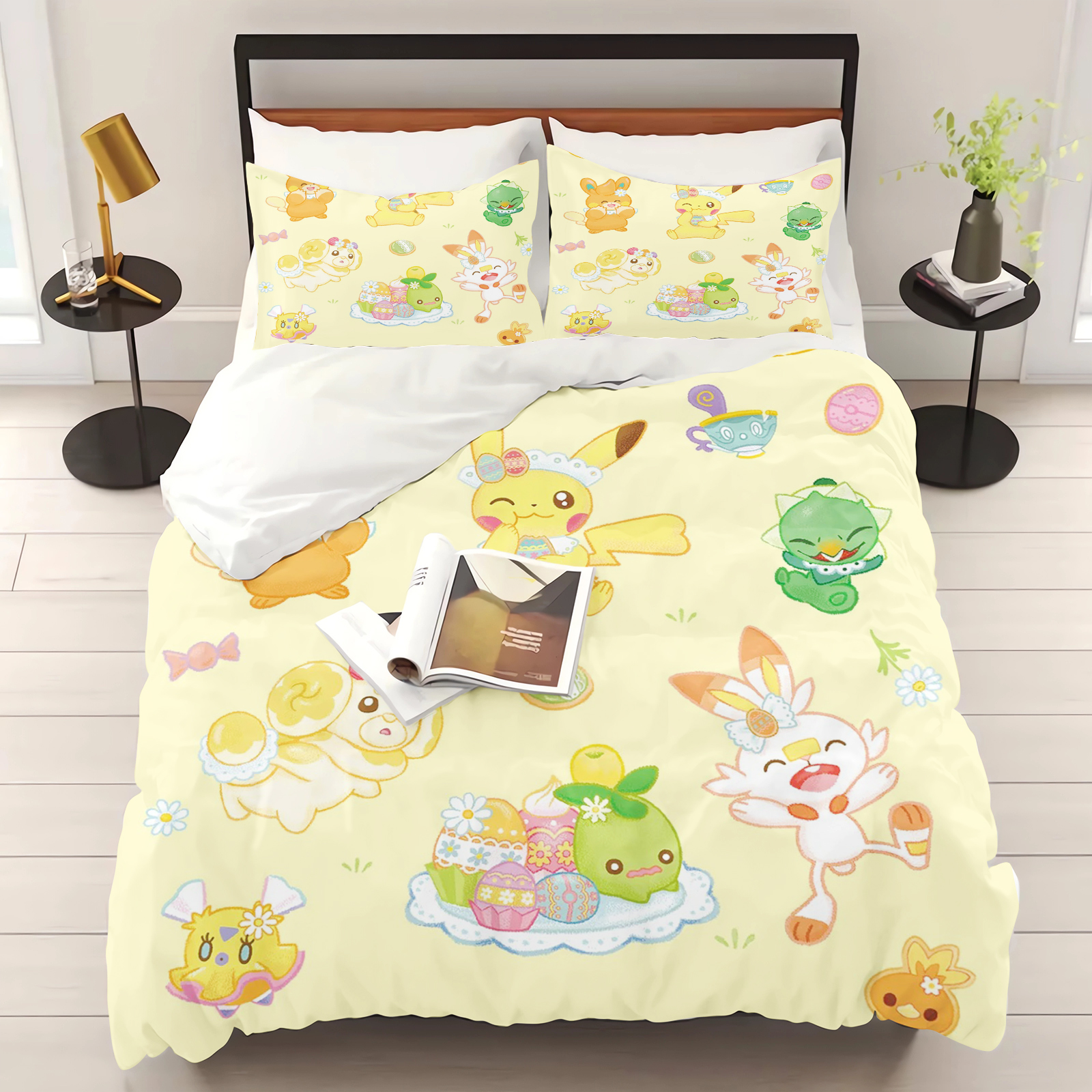 Pokemon Duvet Cover Set Comfor - 3D Printing Quilting recension och pris