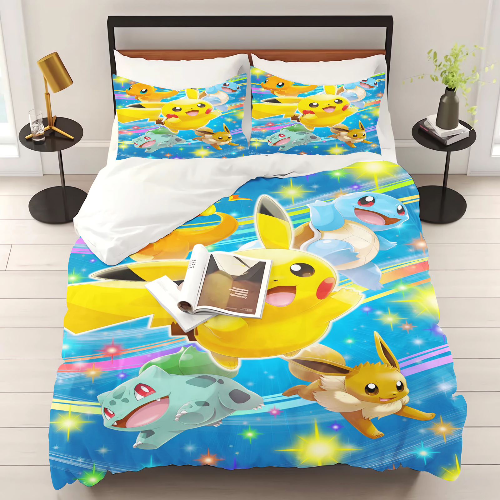 Pokemon Duvet Cover Set Comfor - 3D Printing Quilting recension och pris