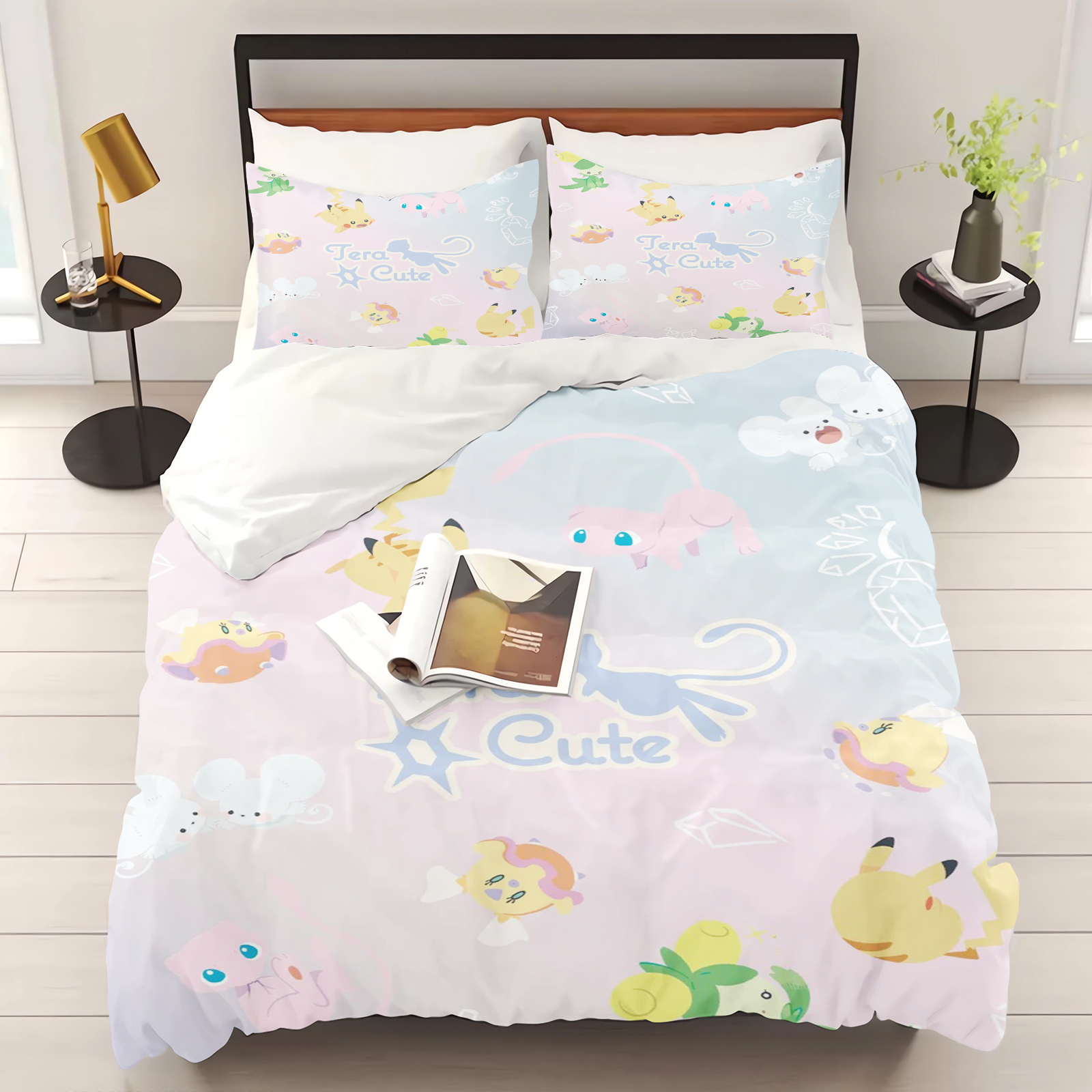 Pokemon Duvet Cover Set Comfor - 3D Printing Quilting recension och pris